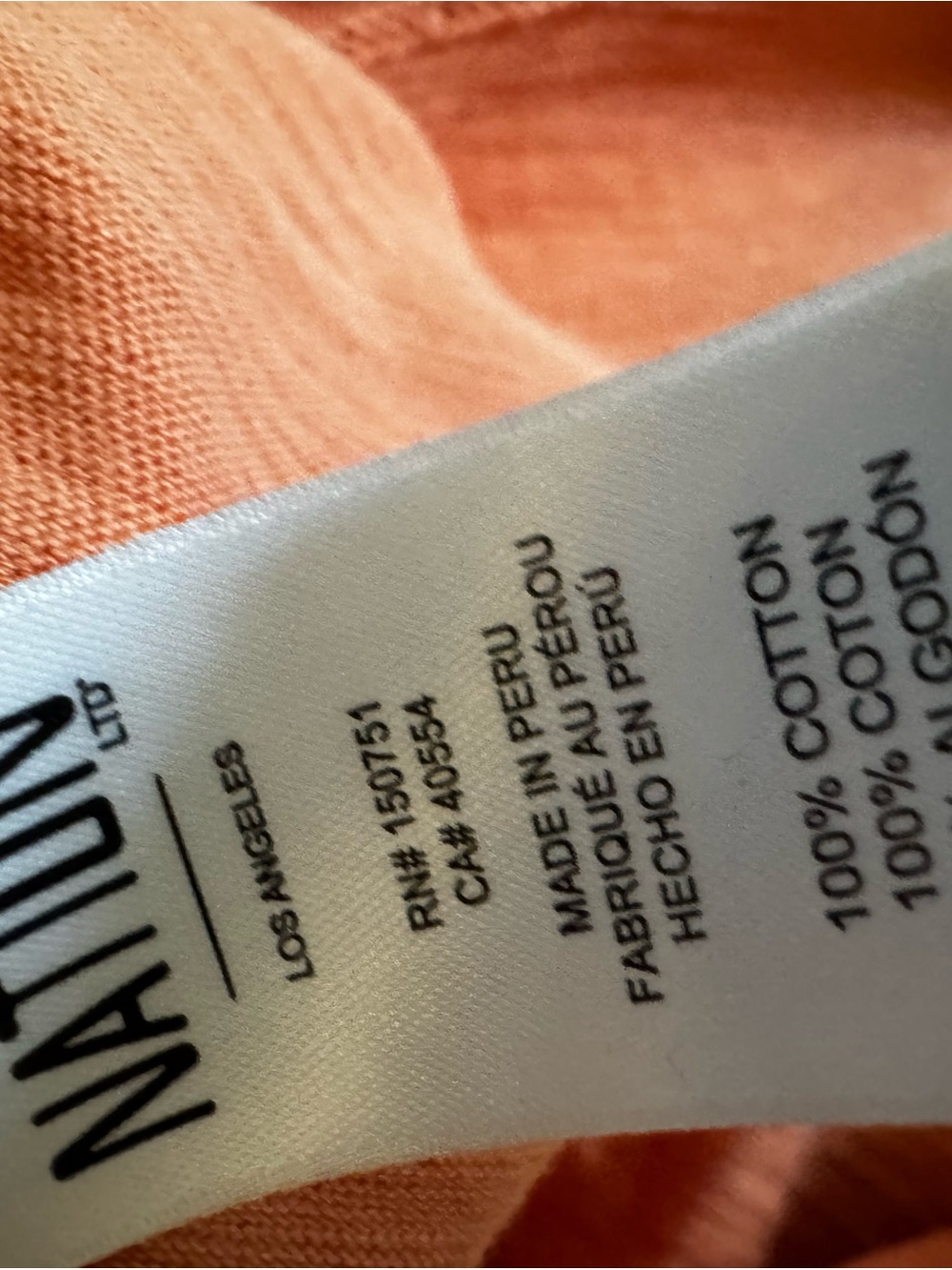 Nation LTD Peach Ruffle Cap Sleeve Tank - Picture 5 of 7